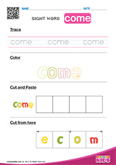 Sight Word "come"